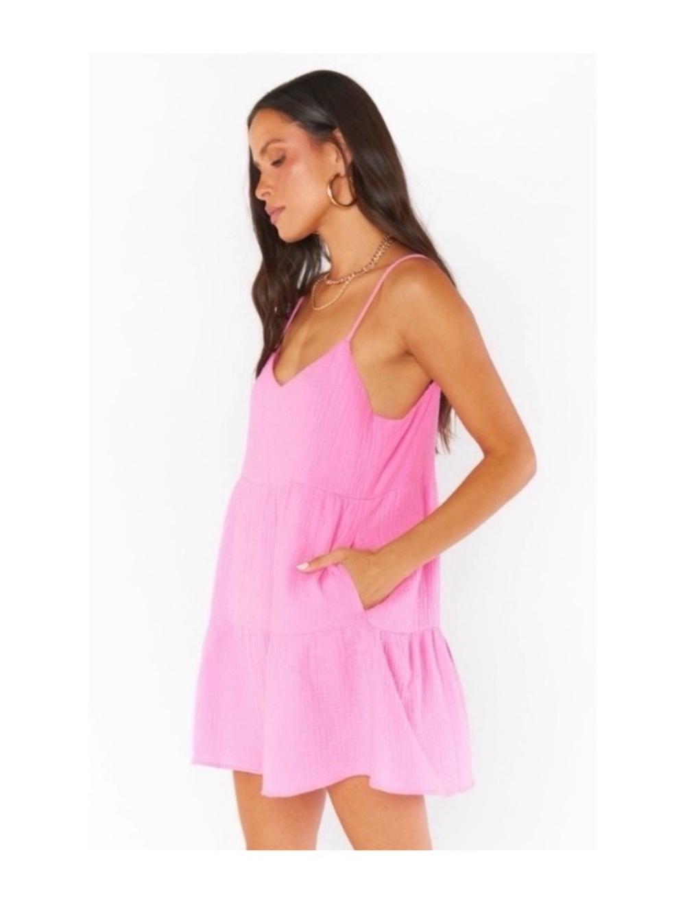SHOW ME YOUR MUMU Pink Babydoll Mini Dress - Picture 4 of 9